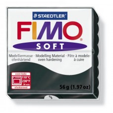 FIMO Soft полимерная глина, запекаемая в печке, уп. 56г цв.чёрный 8020-9