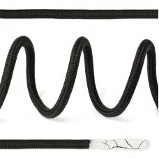 Шнурки TBY круглые 4мм SLF041 длина 130 см цв.черный уп.10шт