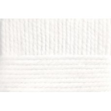 Пряжа для вязания ПЕХ Смесовая (70% акрил высокообъемный, 30% шерсть) 5х200г/200м цв.001 белый
