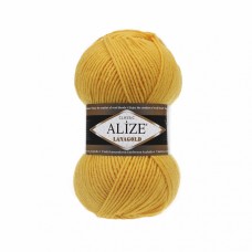 Пряжа для вязания Ализе LanaGold (49% шерсть, 51% акрил) 5х100г/240м цв.216 желтый