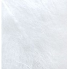 Пряжа для вязания Ализе Mohair classic NEW (25% мохер, 24% шерсть, 51% акрил) 5х100г/200м цв.055 белый