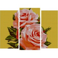 Набор для вышивания бисером MAGIK CRAFT N2006 Триптих Розы 85х50 см