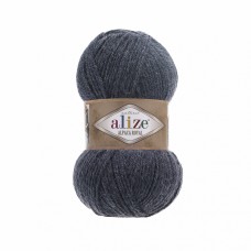 Пряжа для вязания Ализе Alpaca Royal (30% альпака, 15% шерсть, 55% акрил) 5х100г/280м цв.203 джинс меланж