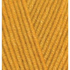 Пряжа для вязания Ализе LanaGold (49% шерсть, 51% акрил) 5х100г/240м цв.645 горчичный