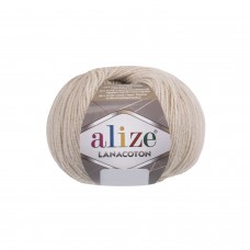 Пряжа для вязания Ализе Lana Coton (26% шерсть, 26% хлопок, 48% акрил) 10х50г/160м цв.067 молочно-бежевый