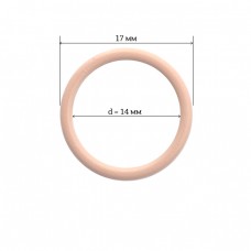 Кольцо для бюстгальтера металл ARTA.F.2831 Ø14мм, цв.168 серебристый пион, уп.50шт