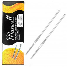 Крючки для вязания ТВ-CH03 Maxwell - #0 (1,75 мм) цв.никель