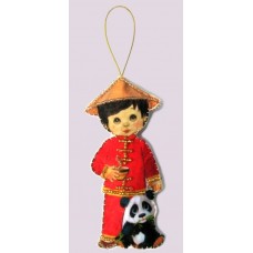 Наборы для вышивания декоративных игрушек BUTTERFLY  F082 Кукла. Китай - М
