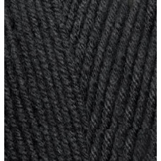 Пряжа для вязания Ализе Happy Baby (65% акрил, 35% полиамид) 5х100г/350м цв.060 черный