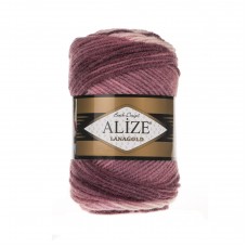 Пряжа для вязания Ализе Lana Gold Batik (50% шерсть, 50% акрил) 5х100г/240м цв.1895