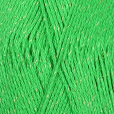 Пряжа для вязания ПЕХ Блестящее лето (95% мерсеризованный хлопок 5% метанит) 5х100г/380м цв.480 ярк.зелень