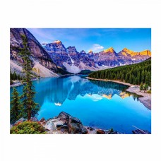 Картина по номерам с цветной схемой на холсте Molly KK0604 Озеро в Канаде (19 цветов) 30х40 см