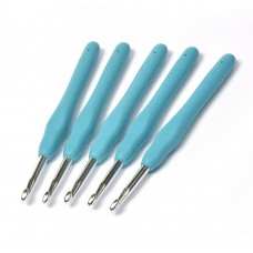 Крючок алюминиевый для вязания Maxwell Colors с резиновой ручкой TB.AL-REZ11  5мм