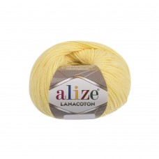 Пряжа для вязания Ализе Lana Coton (26% шерсть, 26% хлопок, 48% акрил) 10х50г/160м цв.187 св.лимон