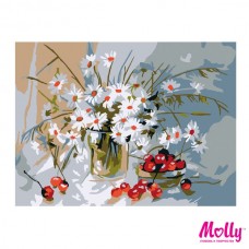 Набор юного художника Molly KH0040/G-S013 Букет ромашек (10 Цветов) 15х20 см