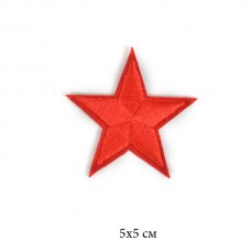 Термоаппликации TBY-2127 Звезда красная 5х5см 10 шт