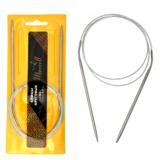 Спицы для вязания круговые Maxwell Gold, металлические на тросике 100-35 ?3,5 мм /100 см