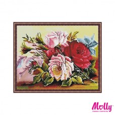 Картины мозаикой Molly KM0826 Красота цветов (37 Цветов) 40х50 см