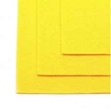 Фетр листовой жесткий IDEAL 1мм 20х30см FLT-H1 уп.10 листов цв.643 желтый
