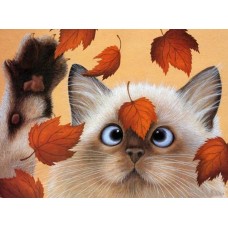 Картины мозаикой Molly KM0932 Осенние листья 15х20 см