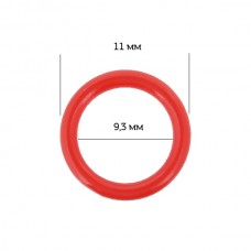 Кольцо для бюстгальтера пластик ARTA.F.SF-1-2 d9,3мм, цв.100 красный, уп.50шт
