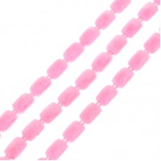 Тесьма пластиковая TBY A2014-02 цв.7 розовый разм.8х13мм уп.9.14м