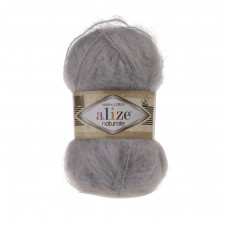 Пряжа для вязания Ализе Naturale (60% шерсть, 40% хлопок) 5х100г/230м цв.344 угольно-серый