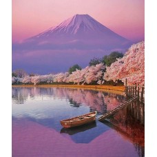 Картины по номерам Molly KH0975 Озеро в Японии 40х50 см