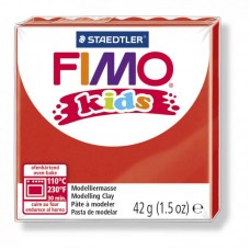 FIMO kids полимерная глина для детей, уп. 42г цв.красный, 8030-2