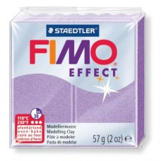 FIMO Effect полимерная глина, запекаемая в печке, уп. 56г цв.перламутровый лиловый, 8020-607
