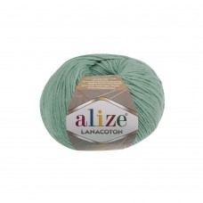 Пряжа для вязания Ализе Lana Coton (26% шерсть, 26% хлопок, 48% акрил) 10х50г/160м цв.015 водяная зелень