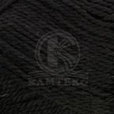 Пряжа для вязания КАМТ Дворянская (40% шерсть, 60% акрил) 10х100г/160м цв.003 черный
