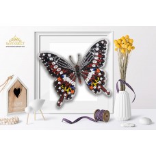 Пластиковая перфорированная основа БЛАГОВЕСТ БС-033 3-D Бабочка. Papilio Lormieri 10х12 см