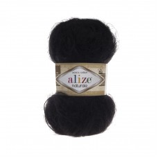 Пряжа для вязания Ализе Naturale (60% шерсть, 40% хлопок) 5х100г/230м цв.060 черный