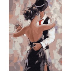 Картина по номерам с цветной схемой на холсте Molly KK0702 Аргентинское танго 30х40 см