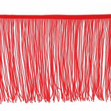 Бахрома отделочная 15 см красный  уп.5м