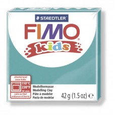 FIMO kids полимерная глина для детей, уп. 42г цв.бирюзовый, 8030-39