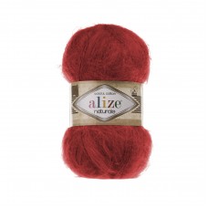 Пряжа для вязания Ализе Naturale (60% шерсть, 40% хлопок) 5х100г/230м цв.105 красный