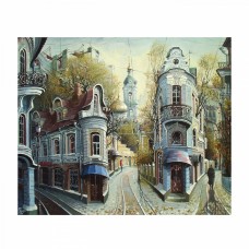 Картина по номерам с цветной схемой на холсте Molly KK0611 Улочки старой Москвы (20 цветов) 30х40 см