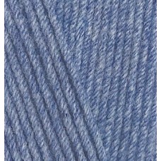 Пряжа для вязания Ализе Cotton gold (55% хлопок, 45% акрил) 5х100г/330м цв.374 голубой меланж