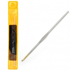 Крючки для вязания Maxwell односторонние с золотой головкой MAXW.7238, никель 1,9мм, 12 см