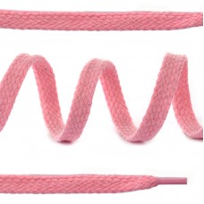 Шнурки плоские 15мм х/б дл.150см цв.010 розовый (10 комп)