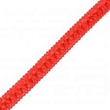 Тесьма TBY декоративная Самоса 19 (26) шир.18мм цв.красный 163 (F162) уп.18,28м
