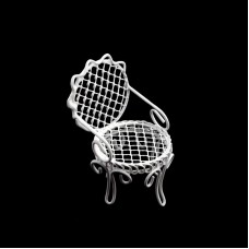 Кресло КЛ21522 металл 5х5х7см