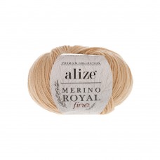 Пряжа для вязания Ализе Merino Royal Fine (100% шерсть) 10х50г/175м цв.096 бежевый