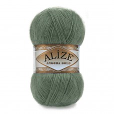 Пряжа для вязания Ализе Angora Gold (20% шерсть, 80% акрил) 5х100г/550м цв.180 зеленый миндаль