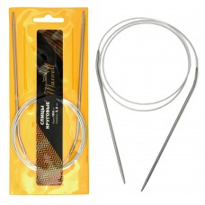 Спицы для вязания круговые Maxwell Gold, металлические на тросике 100-25 ?2,5 мм /100 см