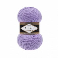 Пряжа для вязания Ализе LanaGold (49% шерсть, 51% акрил) 5х100г/240м цв.166 лиловый