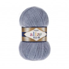 Пряжа для вязания Ализе Angora Real 40 (40% шерсть, 60% акрил) 5х100г/480м цв.221 светлый джинс