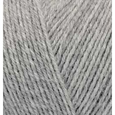 Пряжа для вязания Ализе Superwash 100 (75% шерсть, 25% полиамид) 5х100г/420м цв.0021 серый меланж